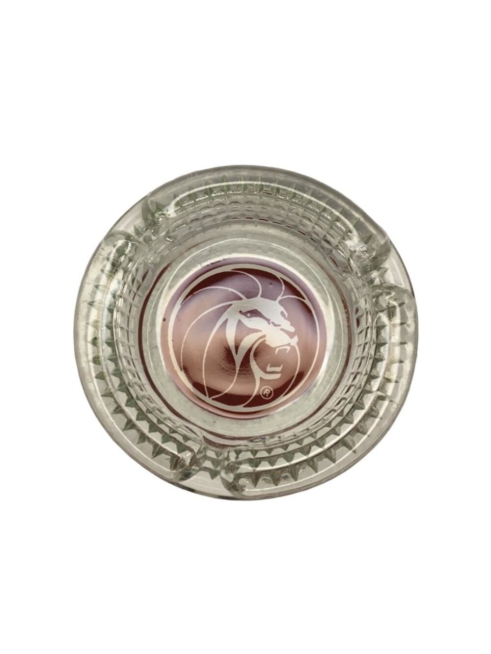 MGM Grand Hotel Logo Advertising Cigarette Ashtray Round Vintage Retro